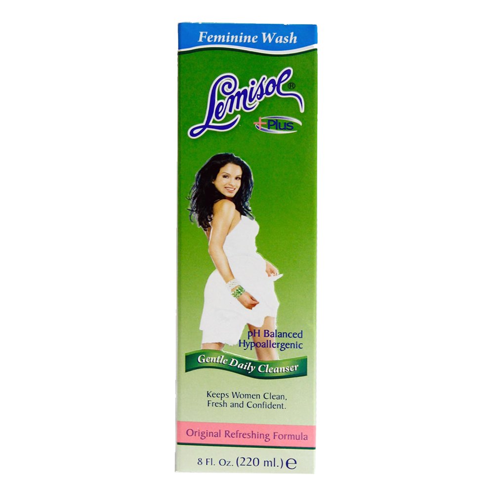 Lemisol Plus Feminine Wash Intimate Cleanser Daily Use pH Balanced Hypoallergenic 8 Oz