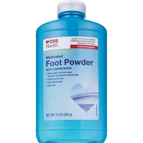 CVS Health Medicated Foot Powder Maximum Strength 10 Oz CVS Health Medicated Foot Powder Maximum Strength 10 Oz