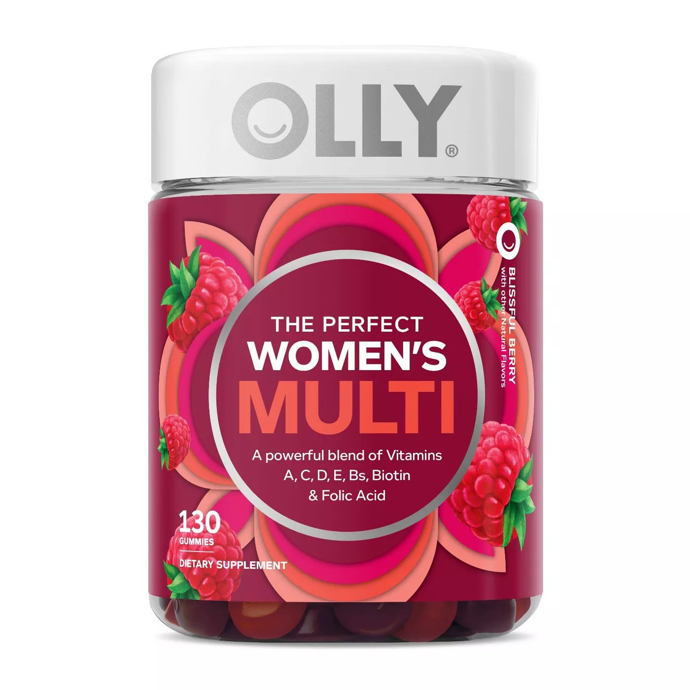 OLLY Women's Multivitamin Gummy, Health & Immune Support, 130 Gummies