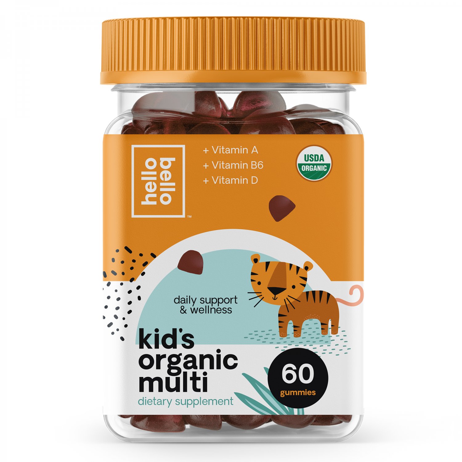 Hello Bello Organic Kid's Multi Vitamin Gummy, 60 Gummies