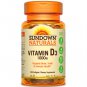 Sundown Naturals Vitamin D3 25 mcg (1000 IU), 200 Softgels