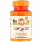 Sundown Naturals Essential Zinc 50 mg Vegetarian Caplets, 100 Count