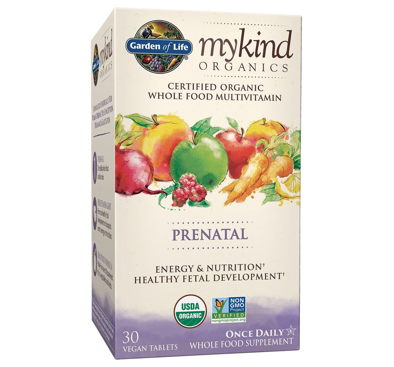 Garden of Life My Kind Organic Prenatal Daily Multivitamin Tablets 30 Count