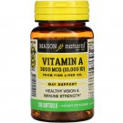 Mason Natural Vitamin A 3,000 mcg (10,000 IU) from Fish Liver Oil 100 Softgels