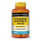 Mason Natural Potassium Gluconate Tablets, 595 mg, 100 Ct