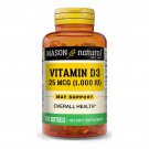 Mason Natural, Vitamin D3, 25 mcg (1000 IU), 60 Softgels