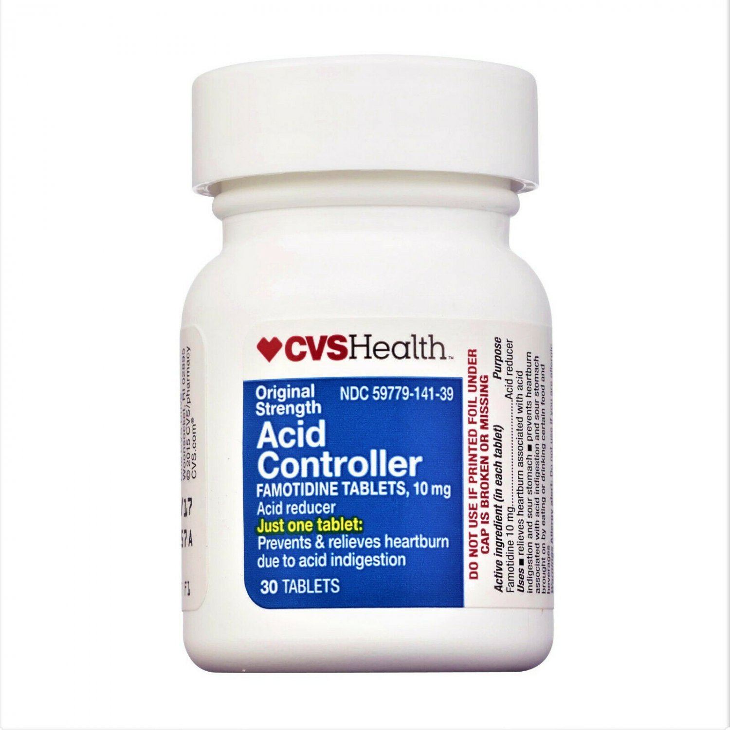 CVS Health Famotidine 10 mg Acid Controller 30 Tablets