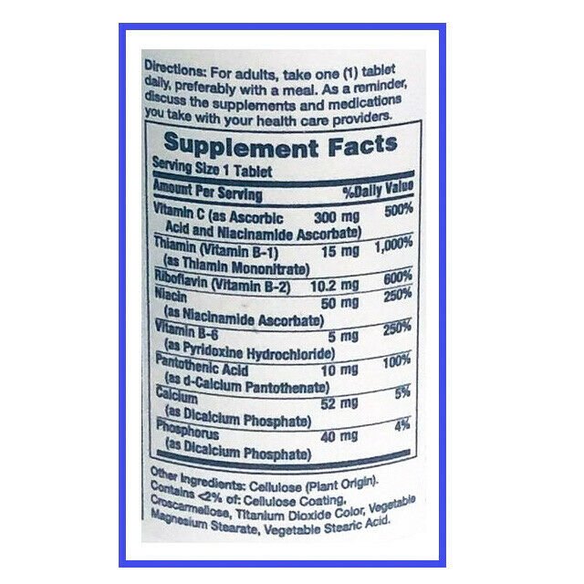 CVS Health Super B Complex with Vitamin C 100 Caplets (Pack of 2)