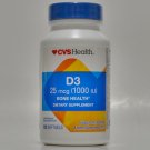 CVS Health Vitamin D3 Softgels 1000IU Immune Health 120 Softgels (Pack of 2)