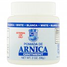 Arnica Ointment Topical Analgesic Pain Relief Pomada Blanca 2 oz (Pack of 2)