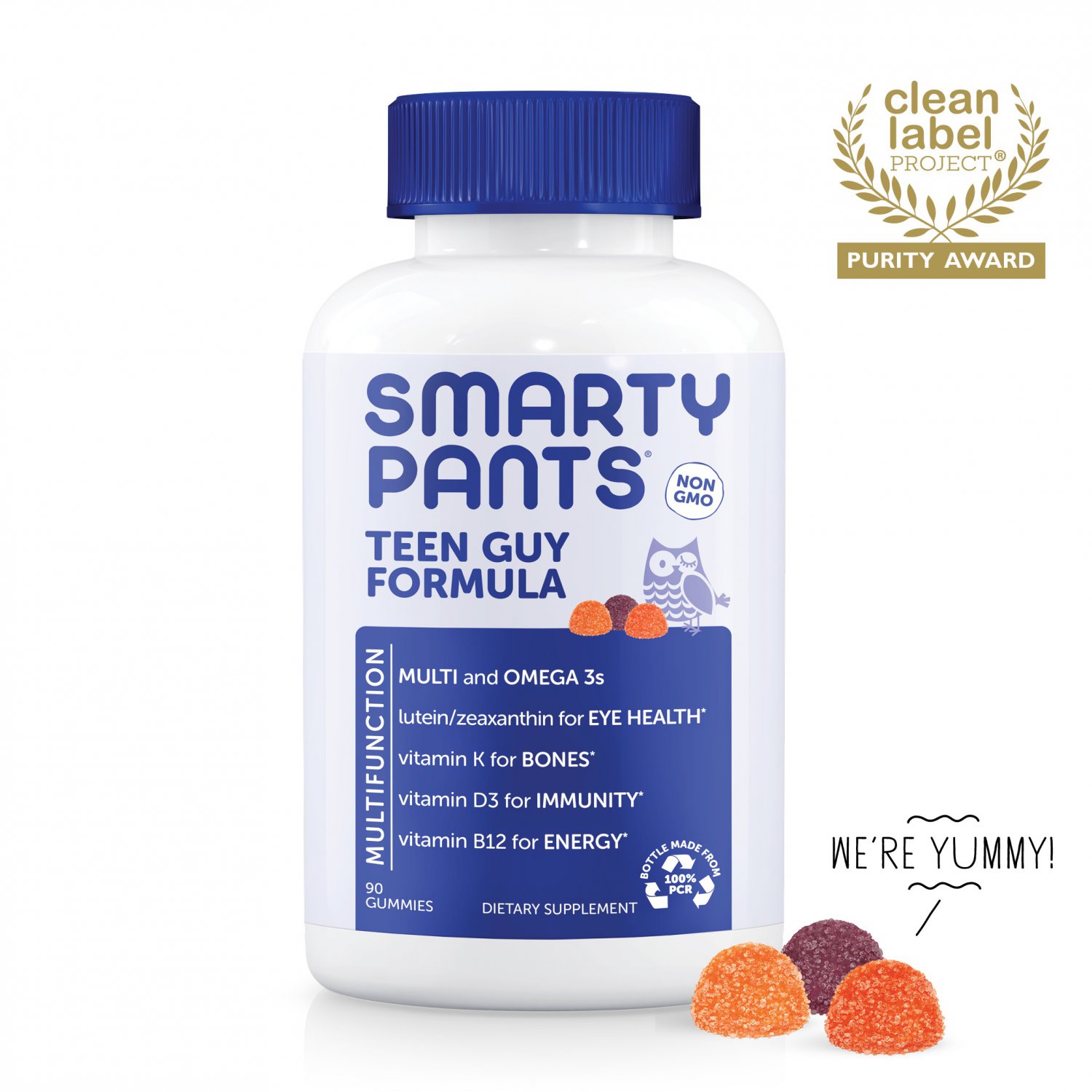 SmartyPants Teen Guy Formula Multivitamin Gummies - 90 Count