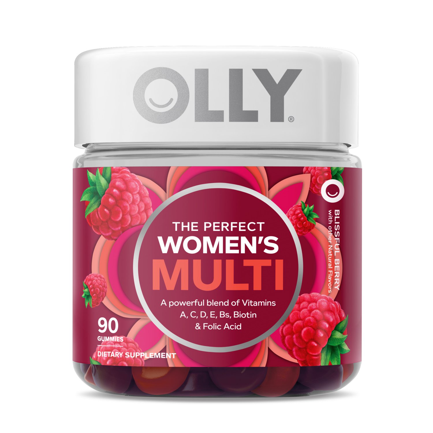 OLLY Women's Multivitamin Gummies - Berry - 90 Count