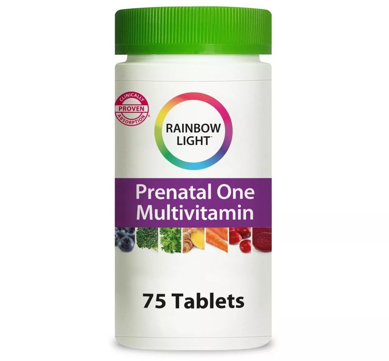 Rainbow Light Prenatal One Plus Superfoods & Probiotics Multivitamin 75 Tablets