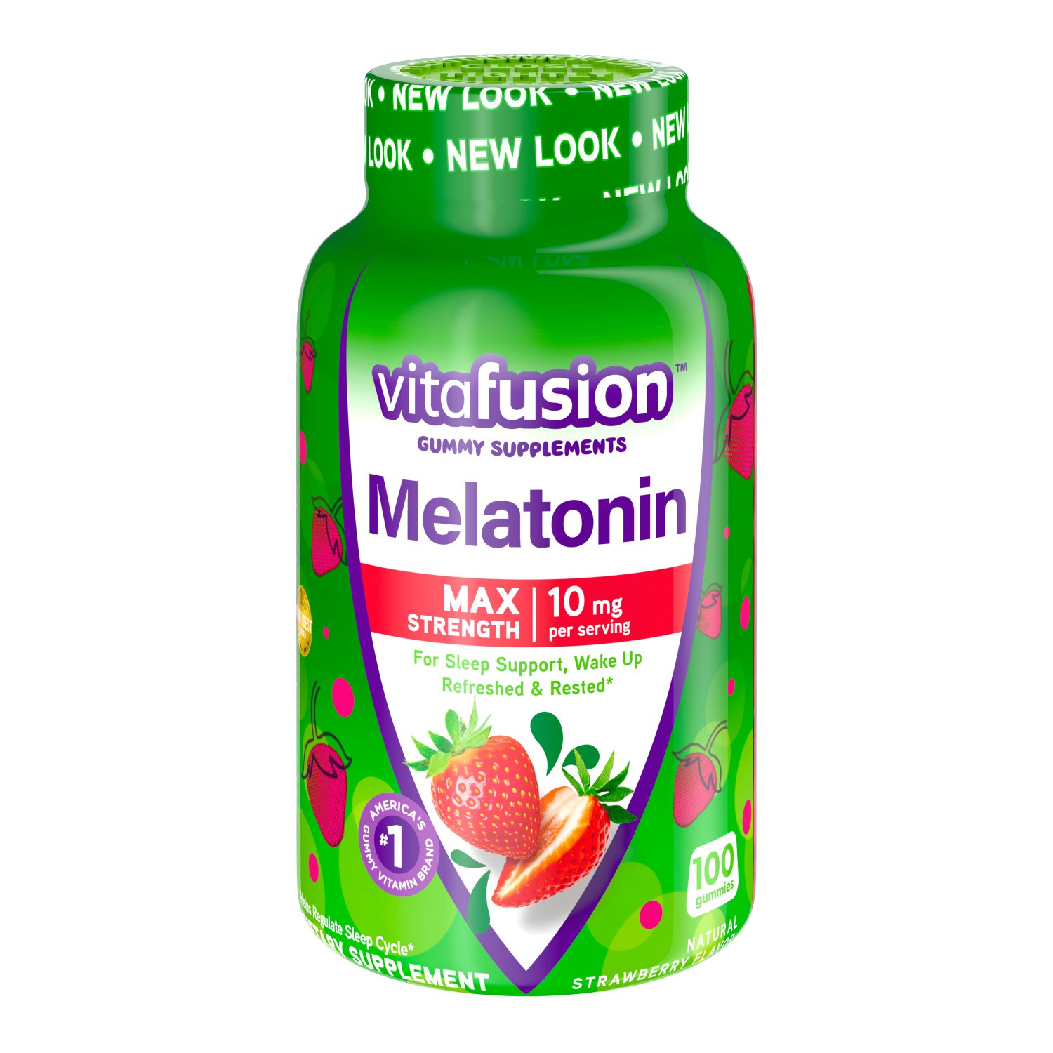 Vitafusion Extra Strength Melatonin 10mg Vitamin Gummies 100 Count