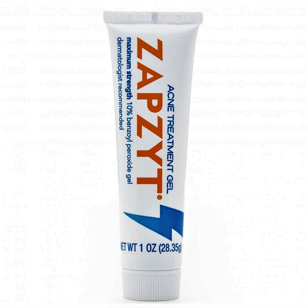 ZAPZYT Acne Treatment Gel, 10% Benzoyl Peroxide, Maximum Strength, 1 oz