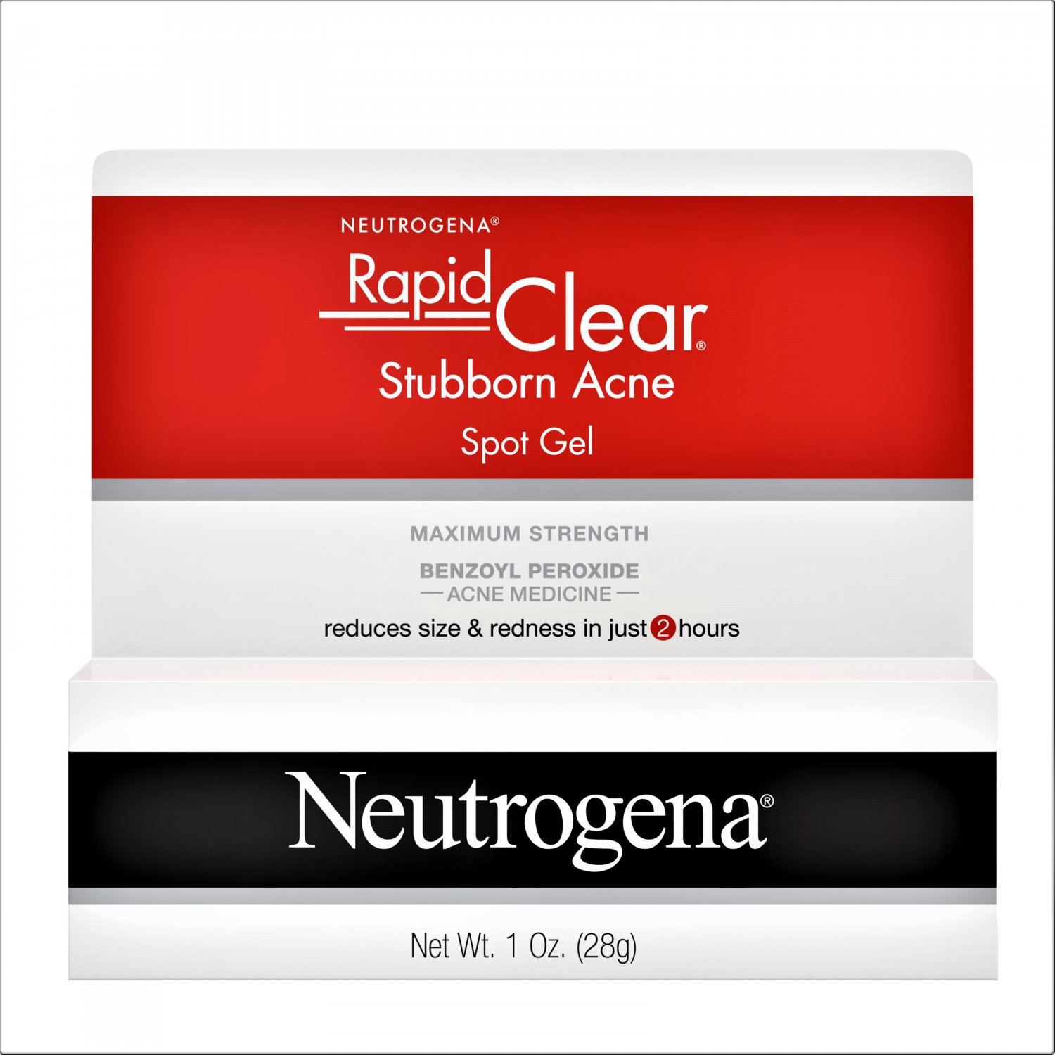 Neutrogena Rapid Clear Stubborn Acne Medication Spot Treatment Gel, 1 Oz