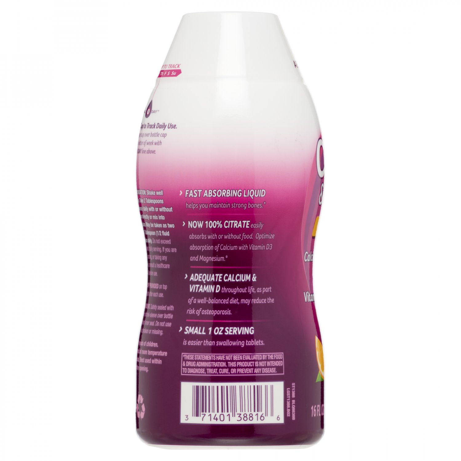 Natures Way Calcium & Vitamin D3 Liquid Dietary Supplement, Citrus, 16 Oz