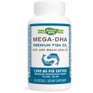 Nature's Way, Mega-DHA Premium Fish Oil, 1,000 mg, 60 Softgels