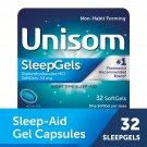 Unisom SleepGels SoftGels Sleep-Aid, Diphenhydramine HCI 32 Count