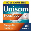 Unisom SleepTabs Nighttime Sleep Aid Tablets, Doxylamine Succinate 80 Count