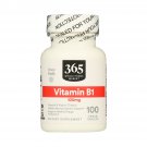 365 Whole Foods Supplements, Vitamin B1 100mg 100 Vegan Capsules