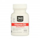 365 Whole Foods Supplements, Vitamin D3, 2000 IU 100 Softgels