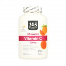 365 Whole Foods Supplements, Vitamin C 500mg Chewable, 100 Vegan Tablets