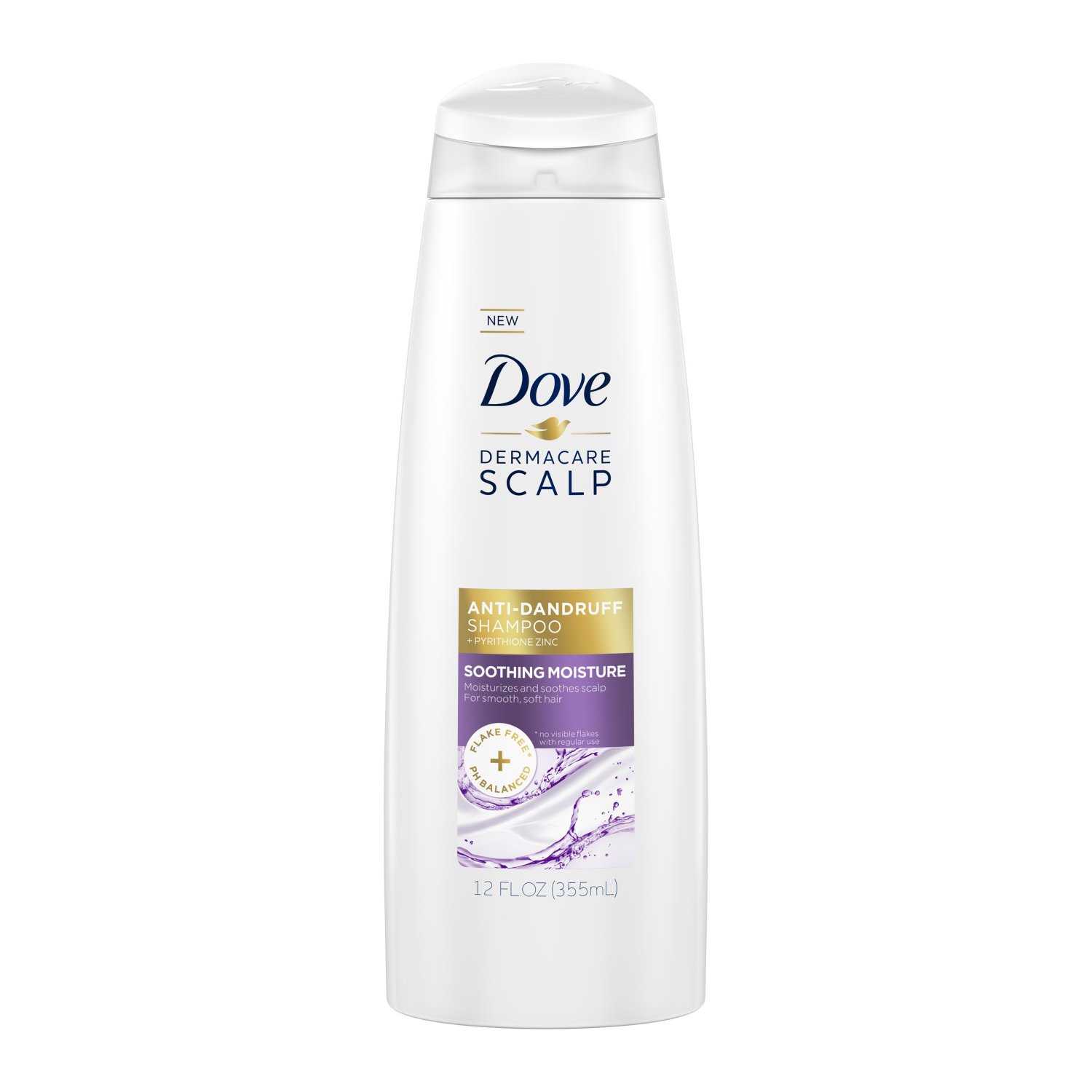 Dove Dermacare Scalp Anti-Dandruff Shampoo Soothing Moisture, 12 oz