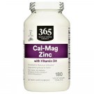 365 Whole Foods Supplements, Minerals, Cal-Mag Zinc with Vitamin D3, 180 Tablets