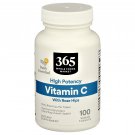 365 Whole Foods Supplements, Vitamins C with Rose Hips, 100 Vegan Tablets