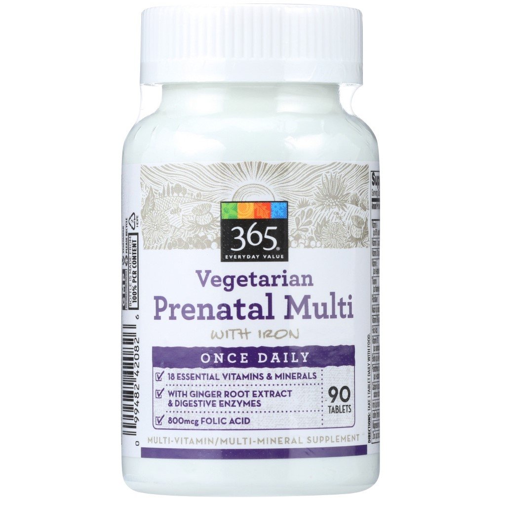 365 Whole Foods Supplements, Prenatal Multi One Daily, 90 Vegetarian