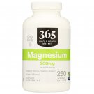 365 Whole Foods Supplements, Magnesium 200mg, 250 Vegan Tablets