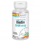 Solaray High Potency Biotin 5000mcg, 60 VegCaps