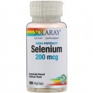 Solaray Selenium High Potency 200mcg 100 VegCaps