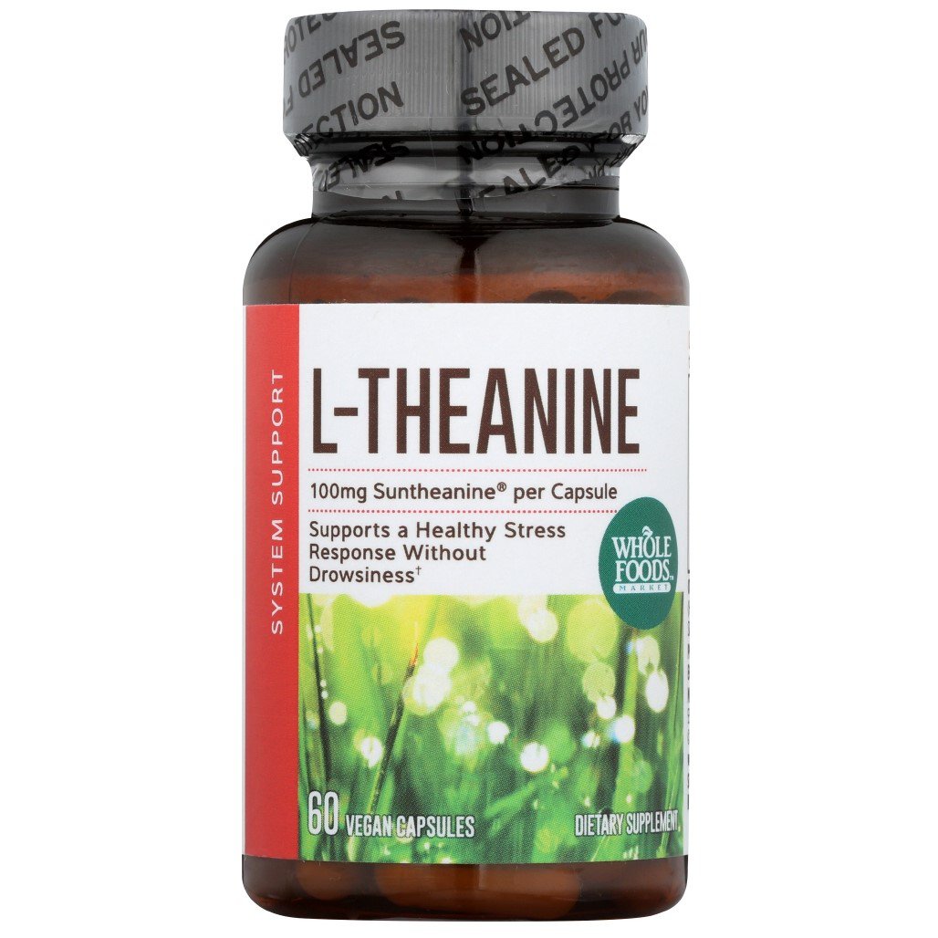 Whole Foods Market LTheanine 100mg 60 Vegan Capsules