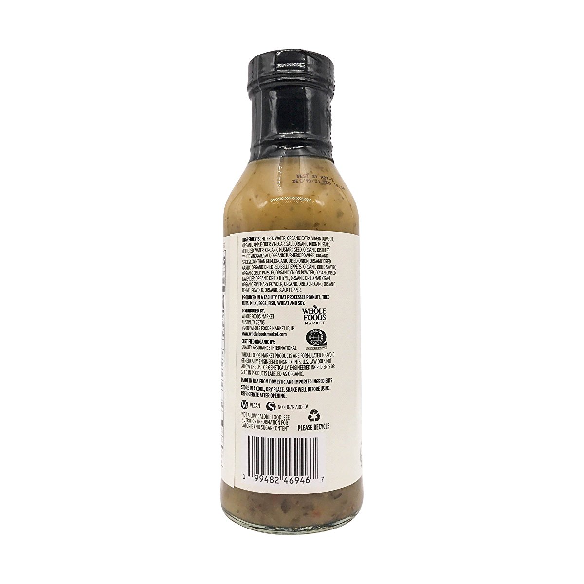 Whole Foods Market Organic Herbes De Provence Vinaigrette 12 oz