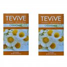 TEViVE Herbal Infusions Chamomile 20 Tea Bags (Pack of 2)