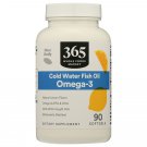 365 Whole Foods Market Omega-3 (Cold Water Fish Oil) 90 Softgels