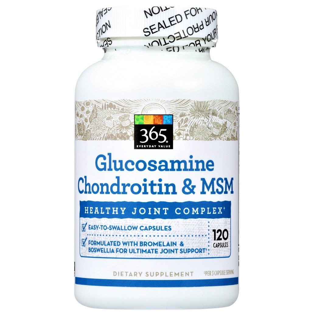 365 Whole Foods Market Glucosamine, Chondroitin & MSM 120 Capsules