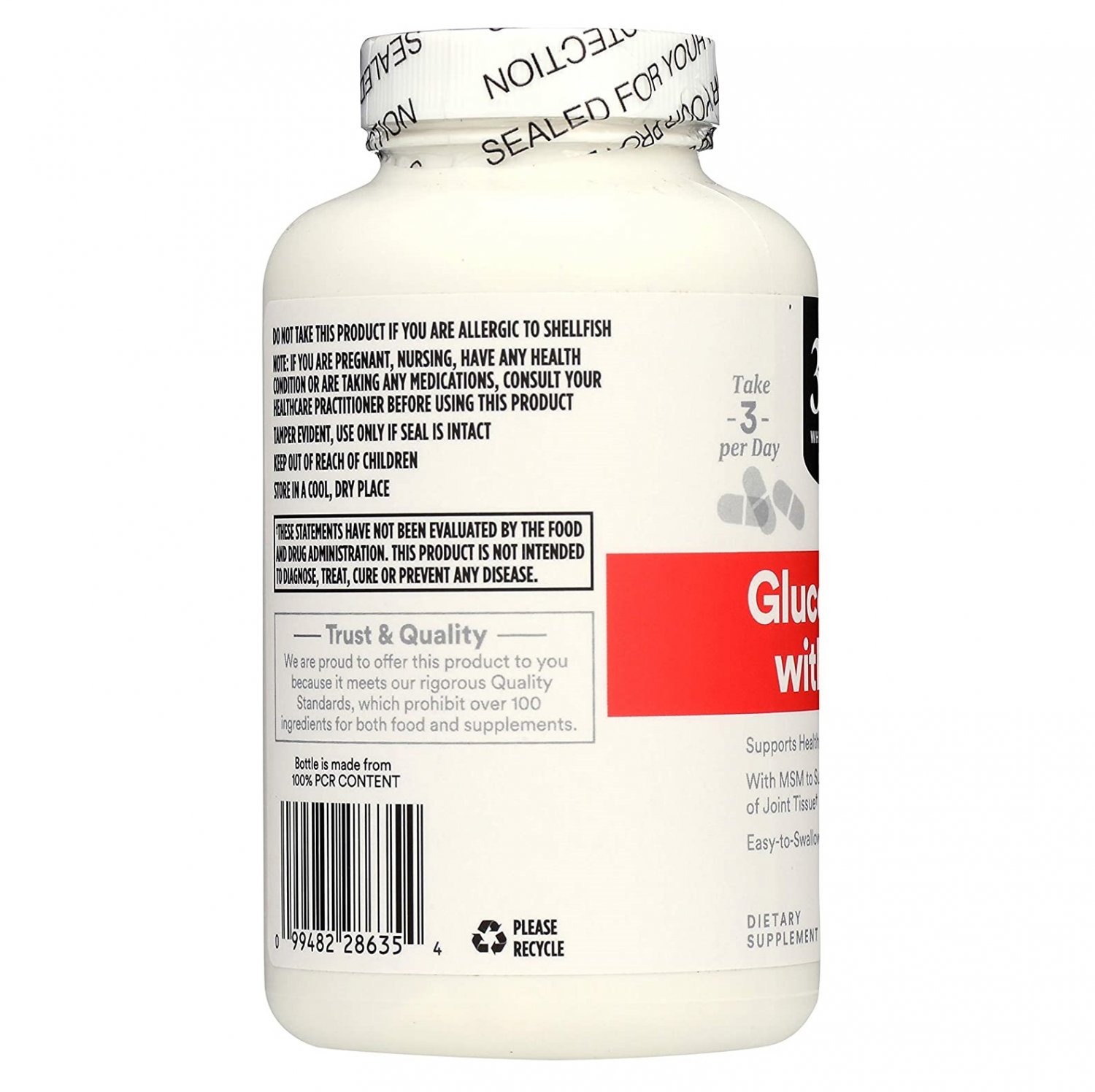 365 Whole Foods Market Glucosamine With MSM 180 Capsules