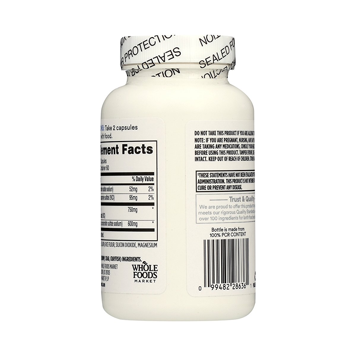 365 Whole Foods Market Glucosamine Chondroitin 120 Capsules