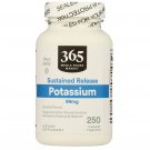 365 Whole Foods Market Potassium Sustained Release 99mg, 250 Vegan Tablets