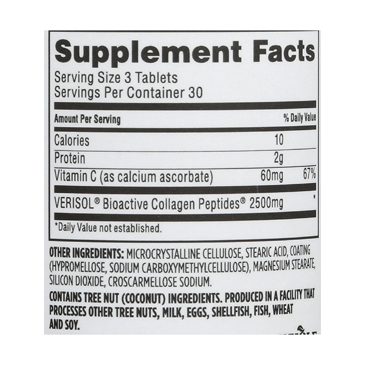 Whole Foods Market Collagen + C, 2500mg 90 Tablets