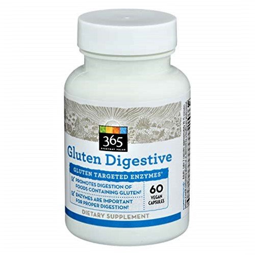 365 Whole Foods Market Gluten Digestive 60 Vegan Capsules
