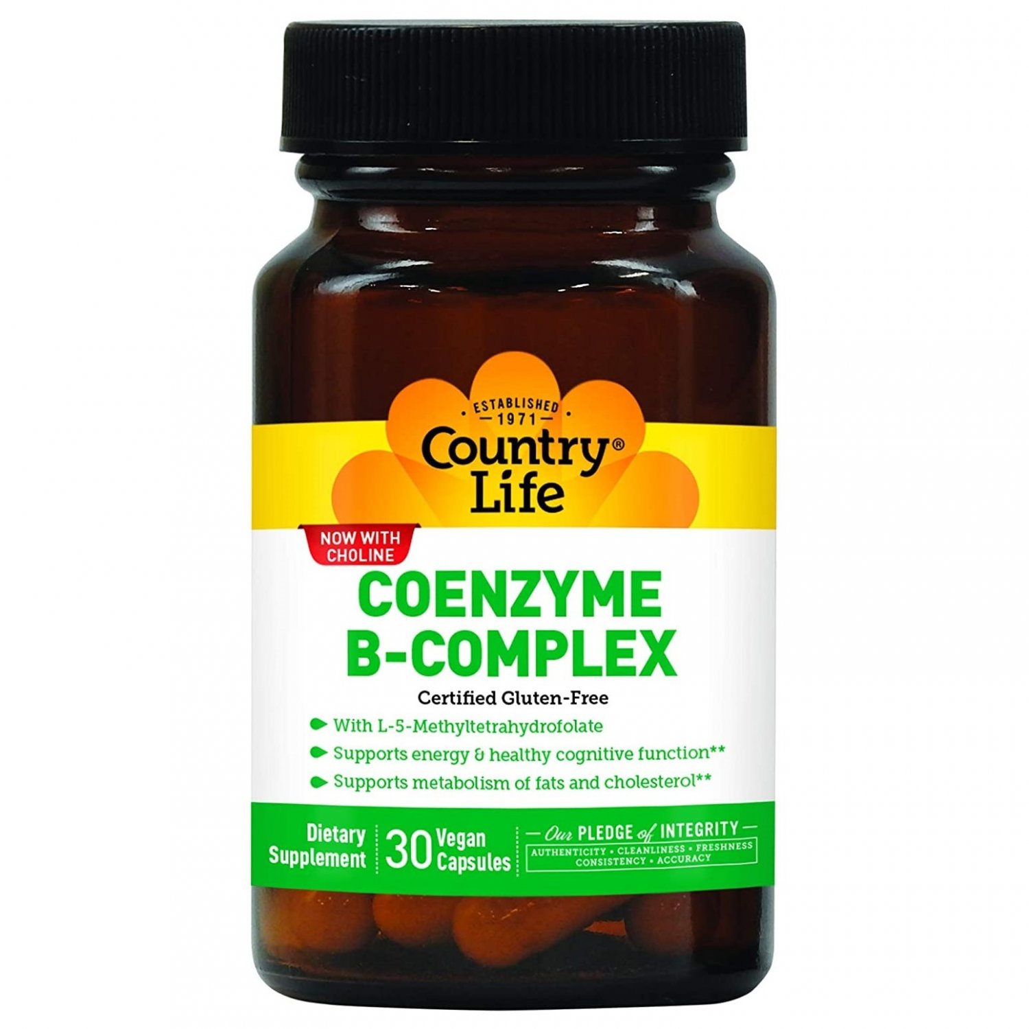 Country Life Coenzyme B-Complex 30 Vegan Capsules