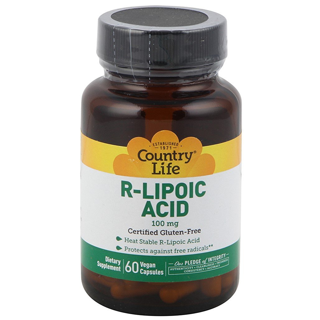Country Life R-lipoic Acid 100 mg 60 Vegan Capsules