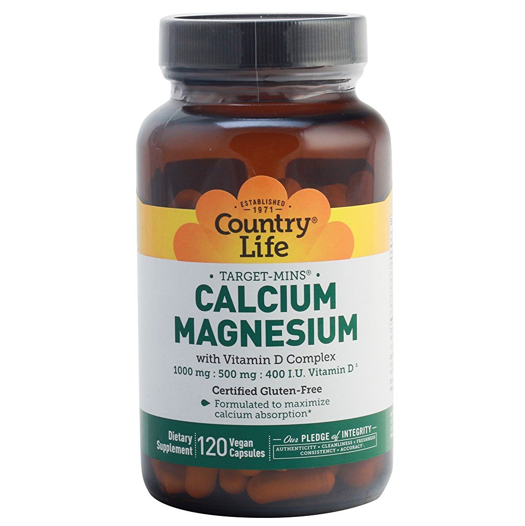 Country Life Calcium Magnesium With Vitamin D Complex 120 capsules