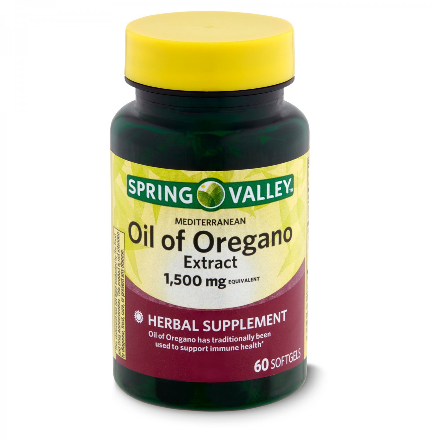 Spring Valley Mediterranean Oil of Oregano Extract 1,500mg 60 Softgels
