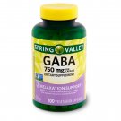 Spring Valley GABA Amino Acid Supplement 100 Vegetarian Capsules