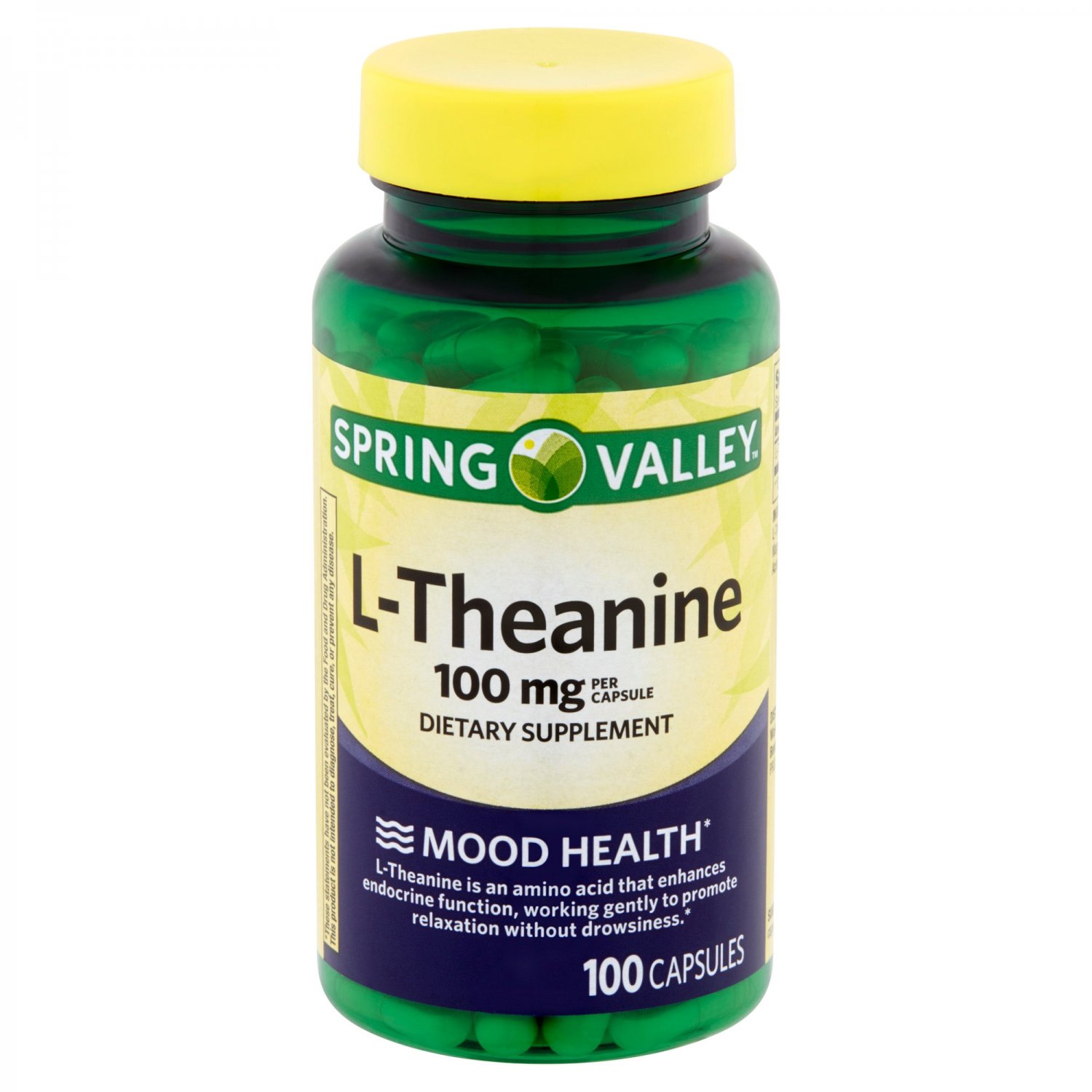 Spring Valley L-Theanine Amino Acid Supplement 100 Capsules